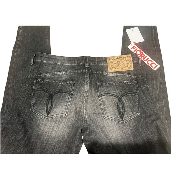 NWT Fiorucci X Naomi‎ Campbell Collaboration Slim Straight Jeans Sz 29 $375 - Picture 3 of 12